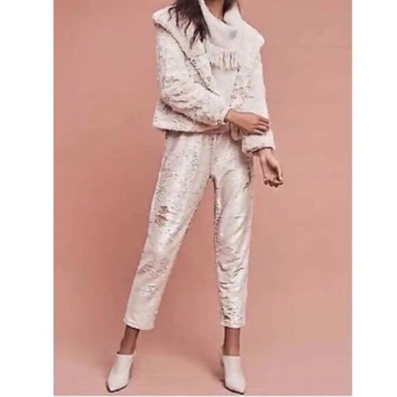 Anthropologie Hei Hei shift sequin joggers Small - Picture 1 of 13